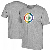 Men's Winnipeg Jets Gray Reebok Rainbow Pride Short Sleeve T-Shirt FengYun,baseball caps,new era cap wholesale,wholesale hats